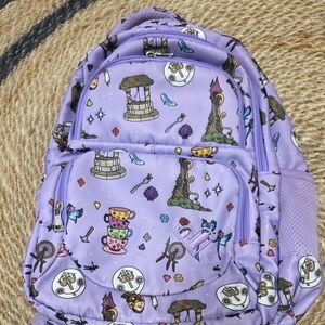 Purple Backpack with Disney Fantasyland Fairy Tale Print